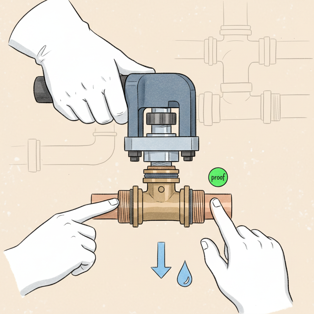 New Method for Installing Valves: Press-and-Proof Guide